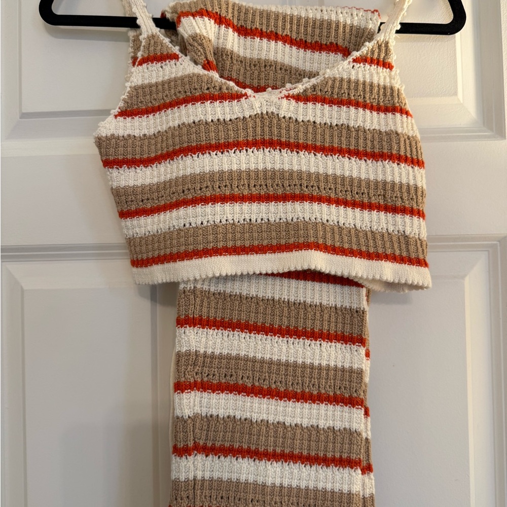 Reformation Multicolor Striped Knit Set